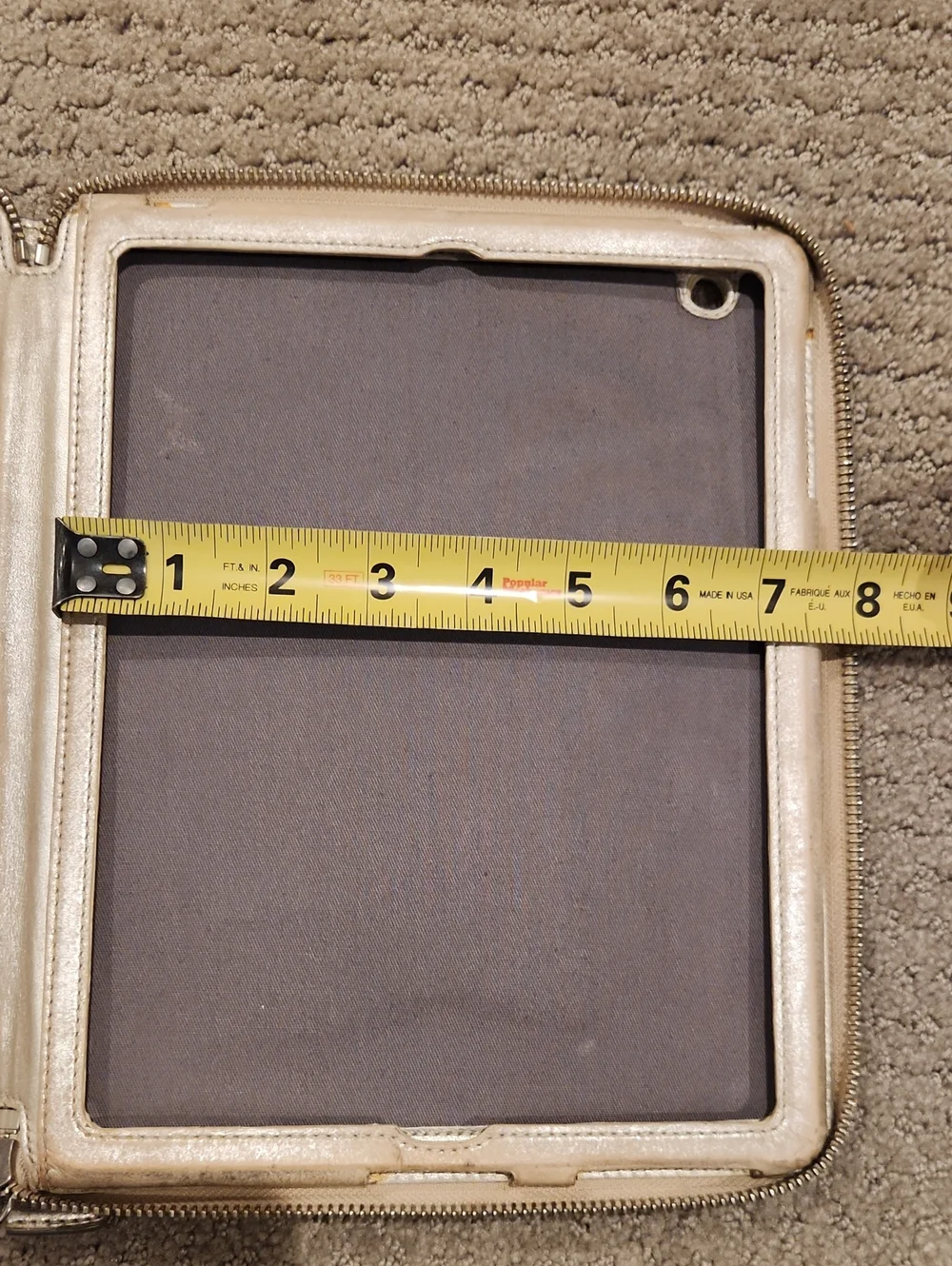Coach Metallic Zip-Around Travel Organizer - Ipad